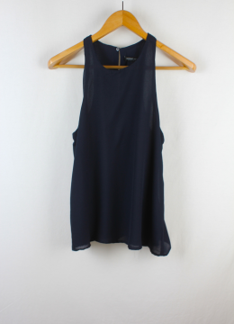 top halter azul mango