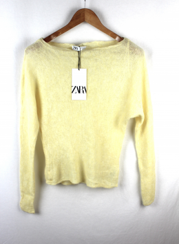 jersey lana amarillo zara