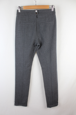 Pantalon cuadros gris hm