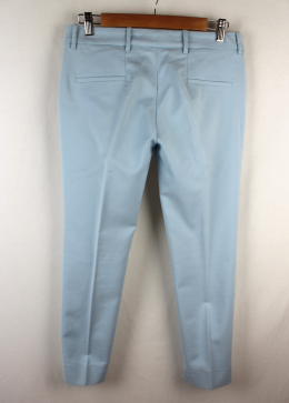 pantalon tobillero azul zara
