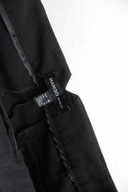 pantalon basico negro mango