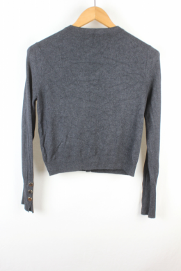 cardigan punto gris zara knit