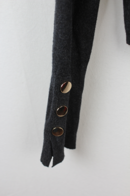 cardigan punto gris zara knit