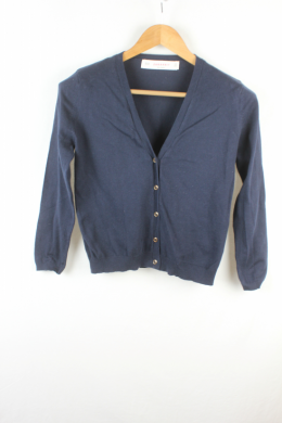 rebeca algodon azul zara knit