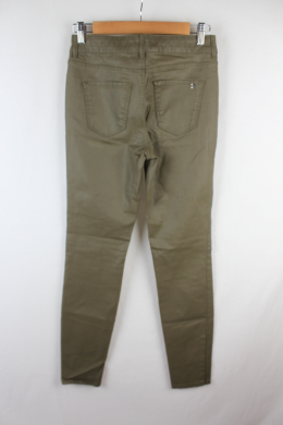 pantalon encerado verde massimo dutti