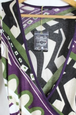 vestido punto estampado guess xs/36