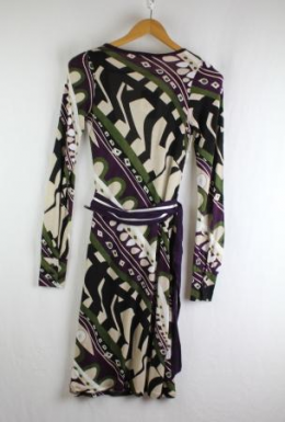 vestido punto estampado guess xs/36