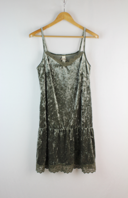 mini vestido lencero terciopelo nekane m/s