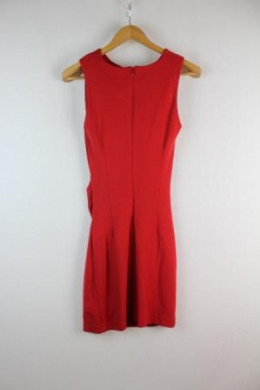 vestido drapeado mango S