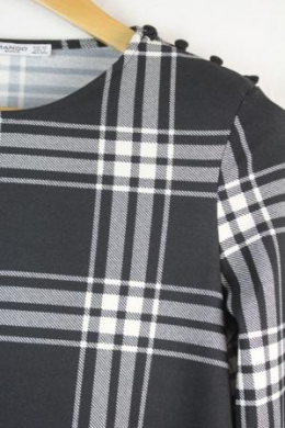 mini vestido tartan mango xs/36