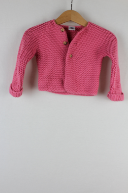 cardigan niña rosa petit Bateau