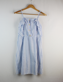 vestido rayas mariposa morada L
