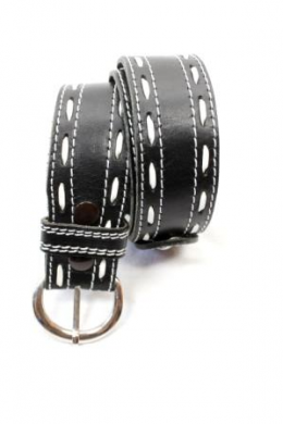 cinturon negro y blanco
