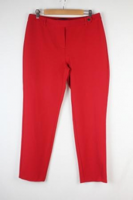 Pantalon crepe rojo cortefiel