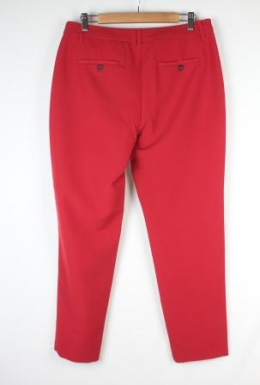 Pantalon crepe rojo cortefiel