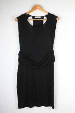 vestido punto negro focus