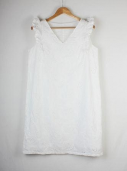 vestido bordado blanco