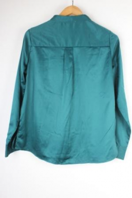 camisa satinada verde milano
