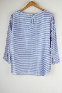 blusa rayas azul milano