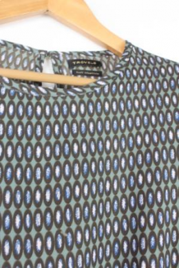 blusa estampada verde trovels