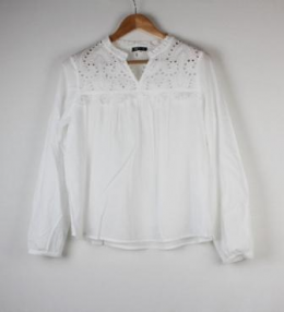 blusa bordada blanca tex