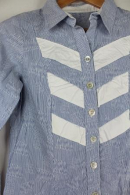 camisa rayas azul y blancogiulia galanti