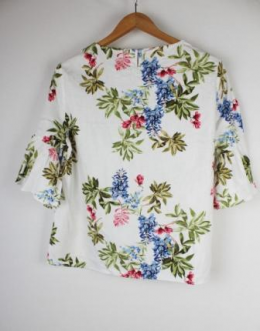 blusa estampada cortefiel