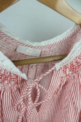 blusa rayas roja milano