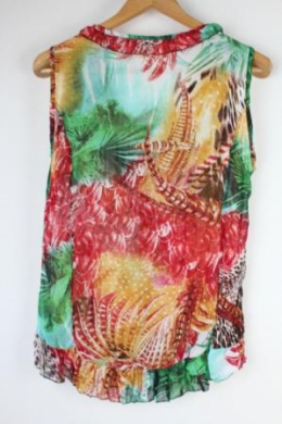 blusa gasa estampada pistou