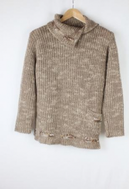 jersey punto canale marron modele depose