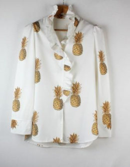camisa estampada piñas