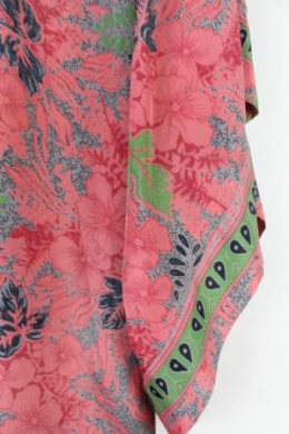 Kimono estampado seda
