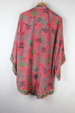 Kimono estampado seda