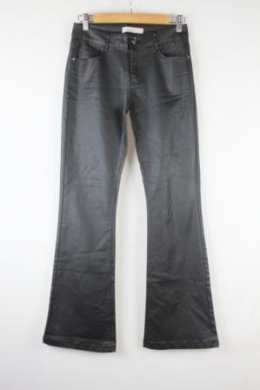 pantalon flare encerado negro Fionina