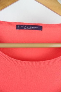 jersey punto naranja violeta by mango