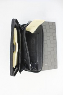 cartera piel negro kipling