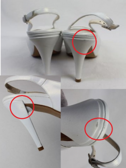 zapatos peeptoes marfil Gino Vaello