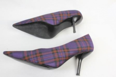 zapatos cuadro de gales morados Other stories