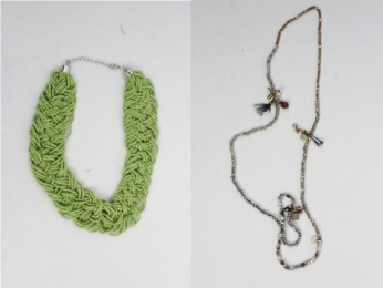 pack 2 collares abalorios