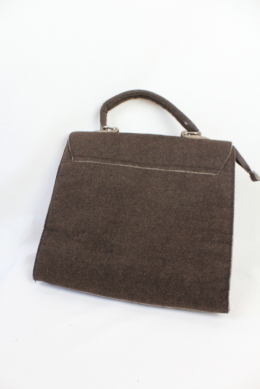 bolso fieltro marron