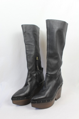 botas piel plataforma paloma barcelo