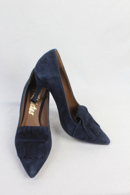 zapatos tacon azul marino Paco Herrero