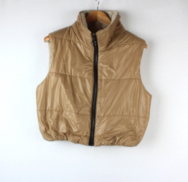 chaleco acolchado marron cappo elas