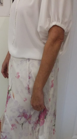 Blusa Shimai, tipo seda,  T-M