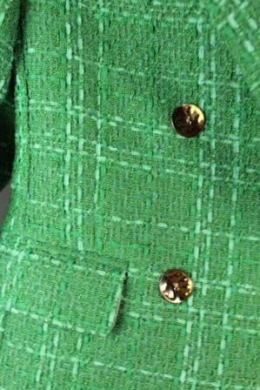 chaqueta tweed verde s/38