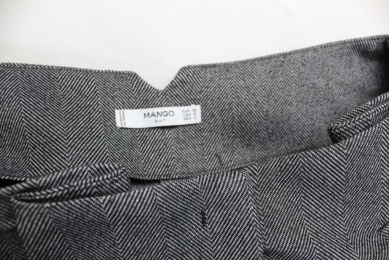 pantalon pinzas espiga mango