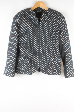 chaqueta lunares negro