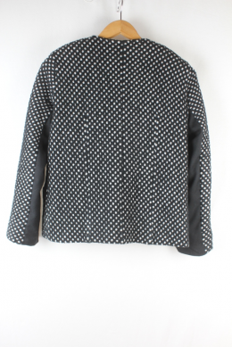 chaqueta lunares negro