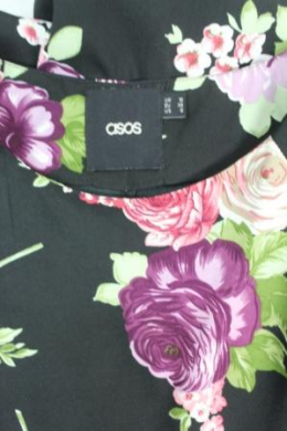 mini vestido floral asos 38/40