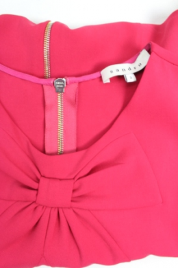 vestido lazo sandro 38